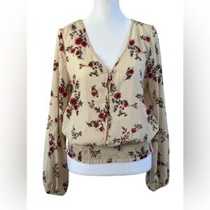 Sienna Sky Floral Button Front Blouse